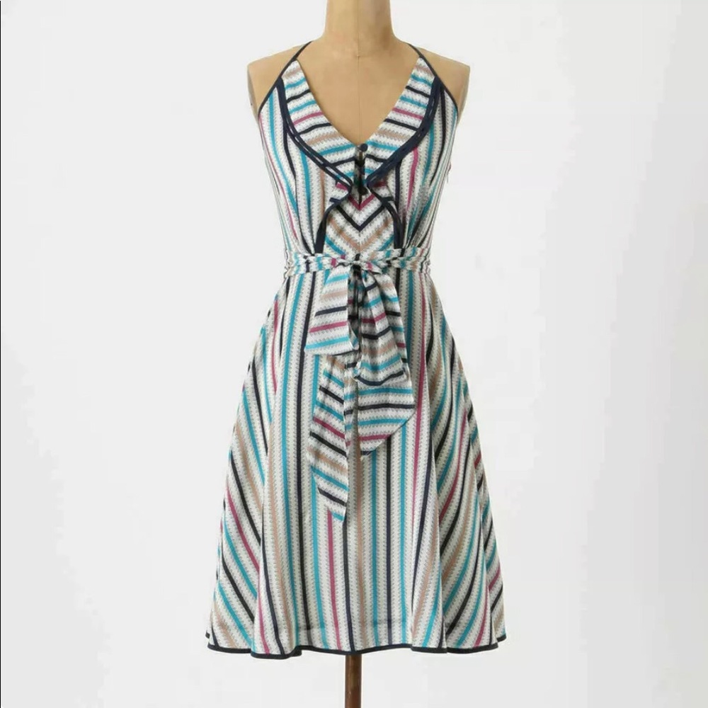 Anthropologie Girls from Savoy Gull Wing Silk Dress